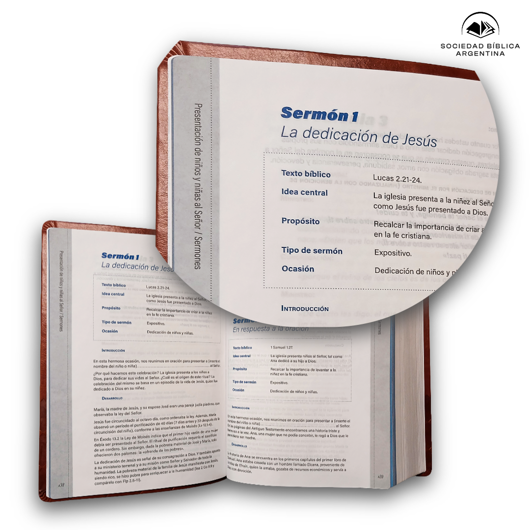 Biblia Pastoral Reina Valera Contemporanea Letra Grande Concordancia Tapa Fina PU Marron