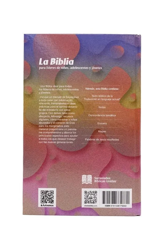 Biblia Joven Traducción Lenguaje Actual – Tapa Dura, Concordancia, 15 x 22 cm, Letra 10 Puntos