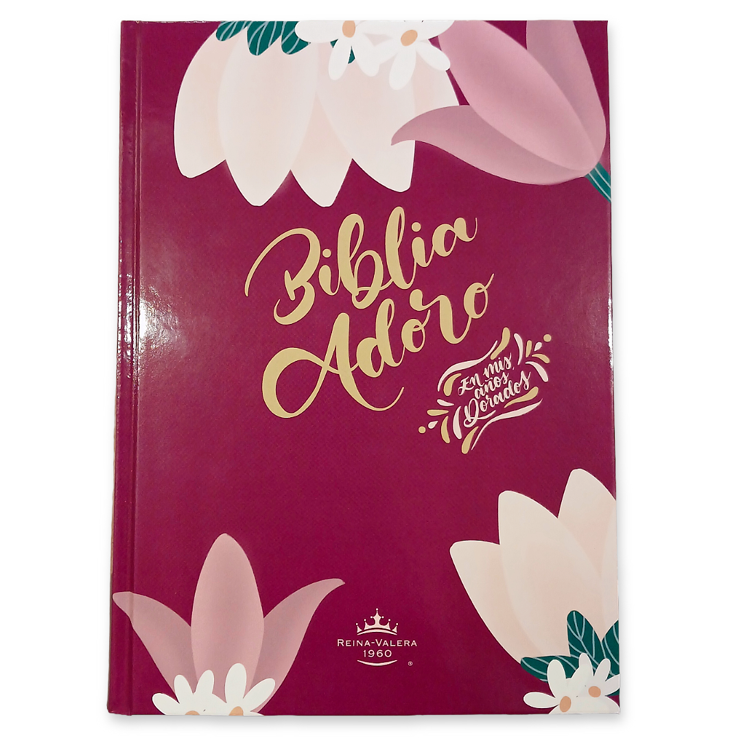Biblia Reina Valera 1960 Adoro Flores Letra Grande 12 Puntos Tapa Dura