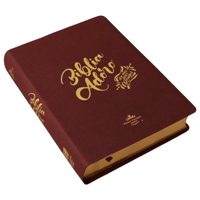 Biblia Reina Valera 1960 Letra Gigante Palabras de Jesús en Rojo Adoro Tapa Dura