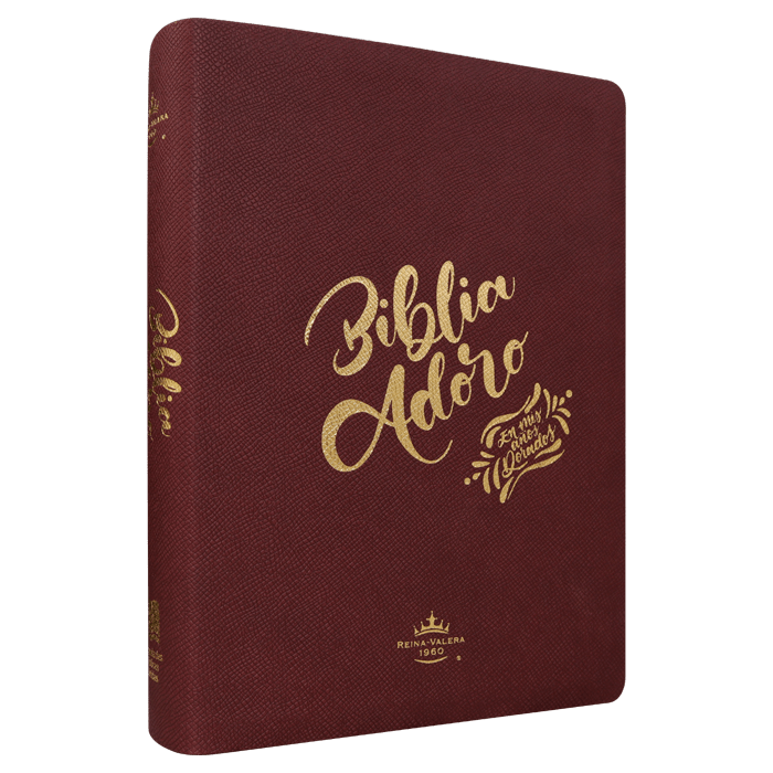 Biblia Reina Valera 1960 Letra Gigante Palabras de Jesús en Rojo Adoro Tapa Dura