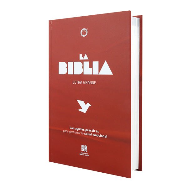 Biblia Salud Emocional Traducción Lenguaje Actual – Tapa Dura Rojo, Palabras de Jesús en Rojo, Letra 12 Puntos
