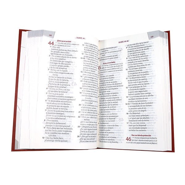 Biblia Salud Emocional Traducción Lenguaje Actual – Tapa Dura Rojo, Palabras de Jesús en Rojo, Letra 12 Puntos