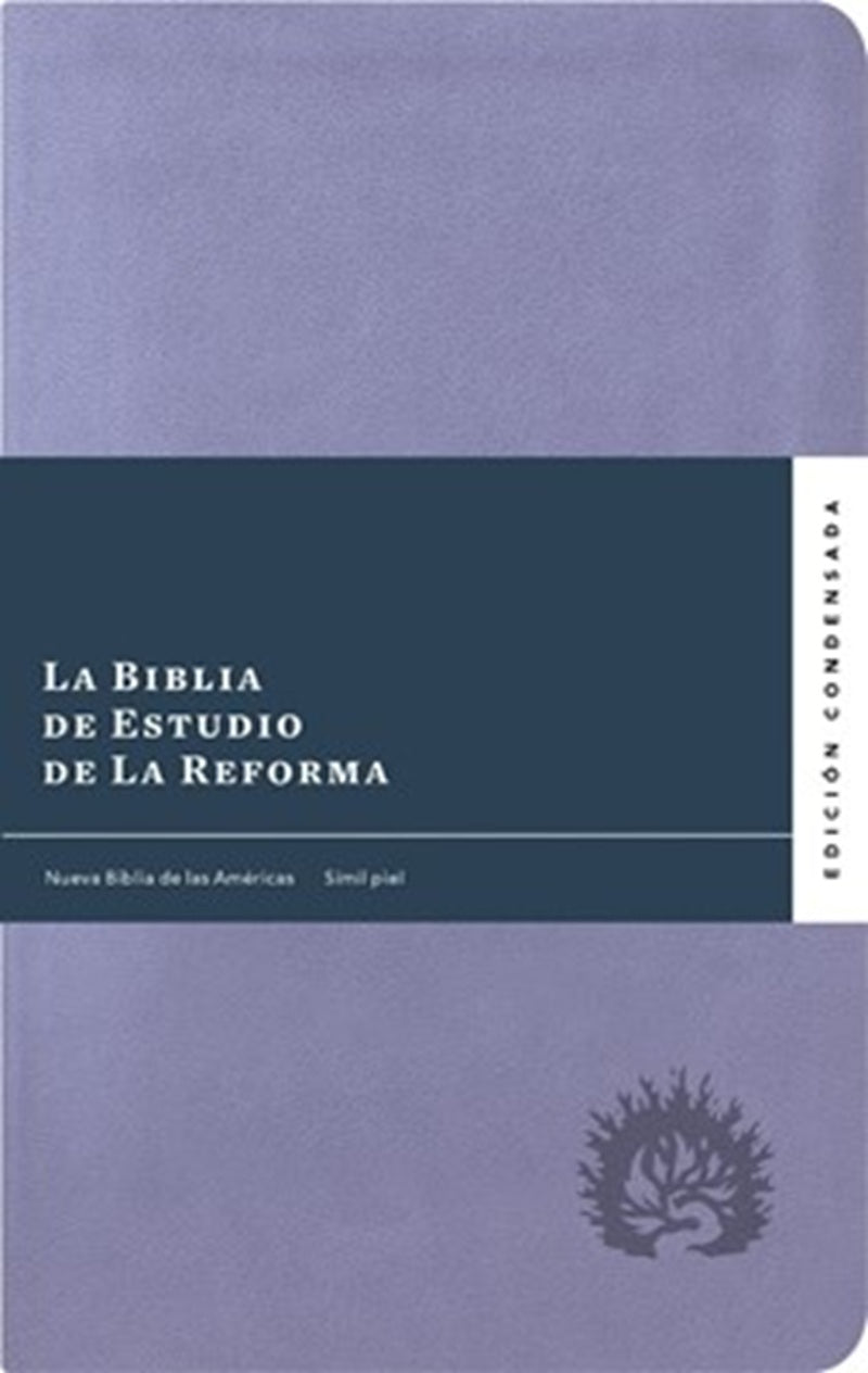 La Biblia De Estudio De La Reforma Nueva Biblia de las Americas Edicion Condensada Simil Piel Lila