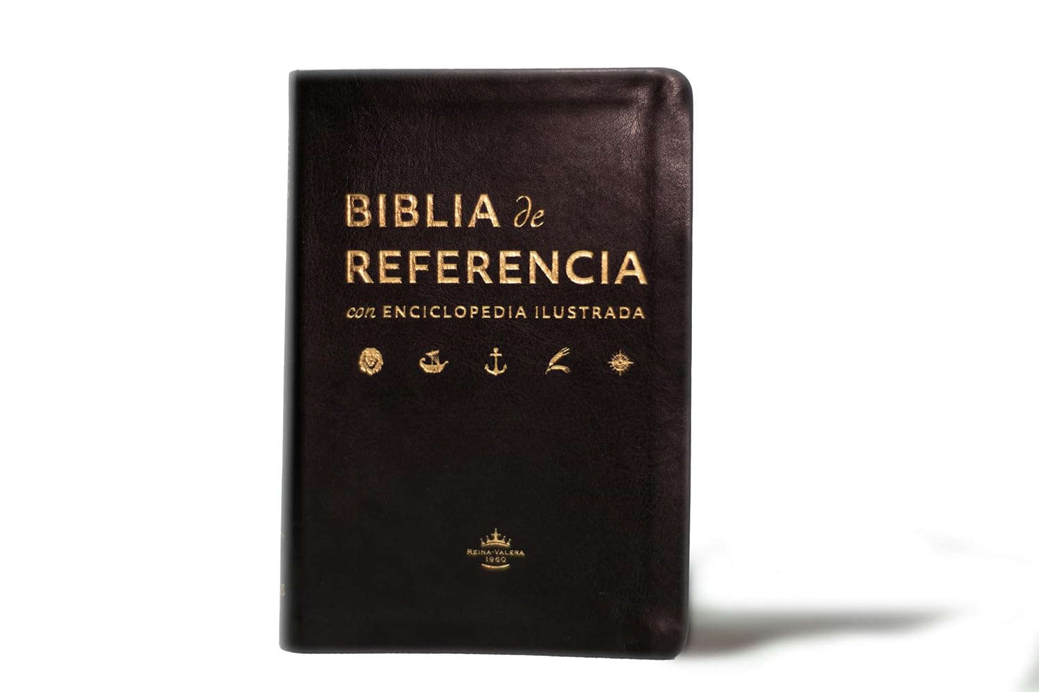 Biblia De Referencia Ilustrada - Reina Valera 1960 - Símil Piel - Color Negro
