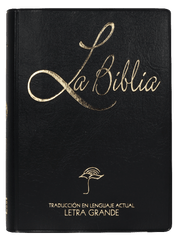 Biblia Traducción Lenguaje Actual Tapa Vinilica Negro Letra 10 puntos