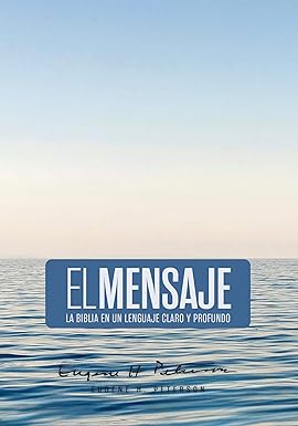 Biblia El Mensaje, Letra 9,5 Pt, 14,5×22, Tapa Dura, Océano Azul