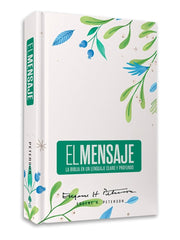 Biblia El Mensaje, Letra 9,5 Pt, 14,5×22, Tapa Dura, Verde Floral