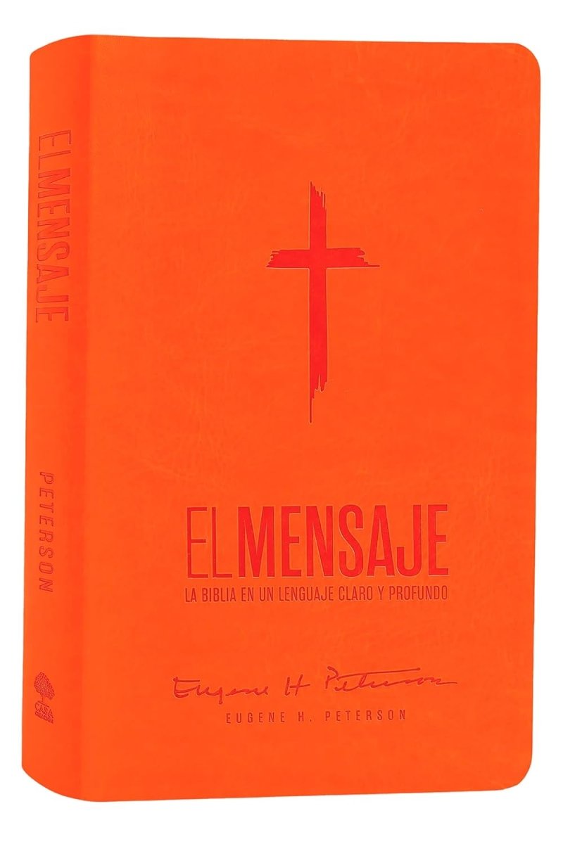 Biblia El Mensaje, Letra 9,5 Pt, 14,5×22, Tapa Dura, Naranja