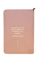BIBLIA REINA VALERA 1960 65ueZ 21x13 CIERRE TAPA IMITACION PIEL ROSA
