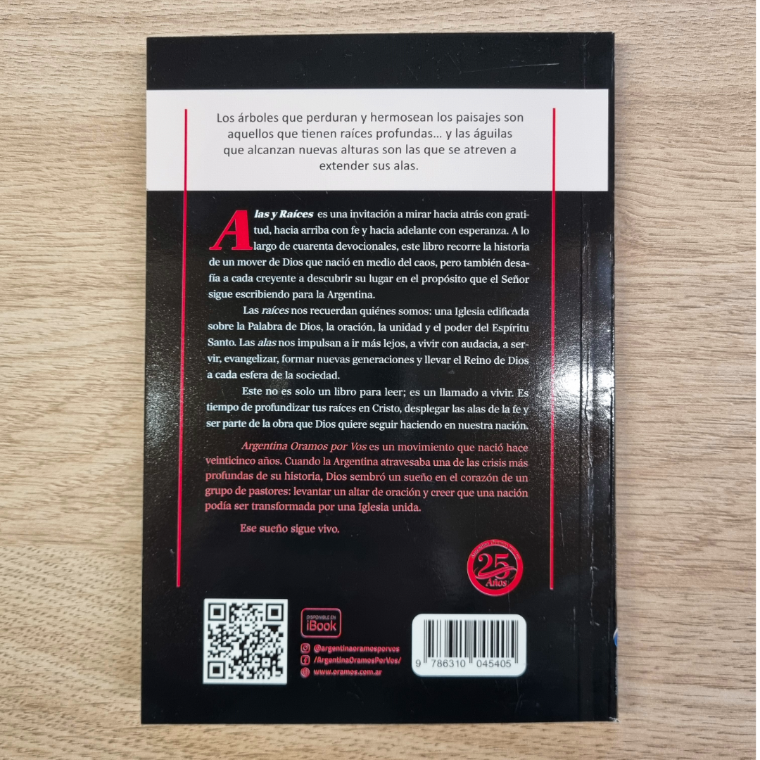 Libro Alas y Raíces 2026 - Argentina Oramos por Vos (AOXV)