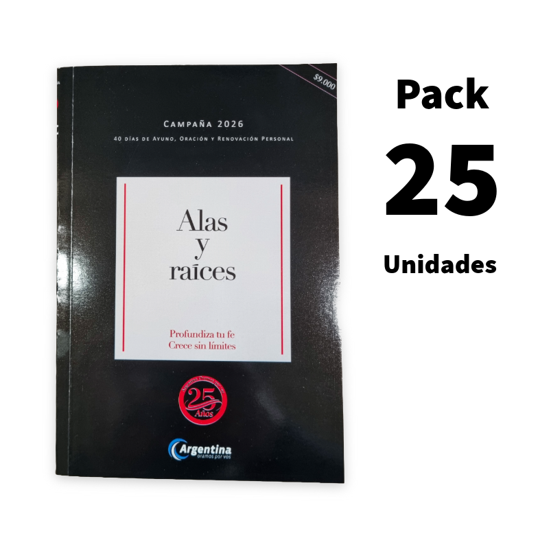 Libro Alas y Raíces 2026 Pack x 25u. - Argentina Oramos por Vos (AOXV)