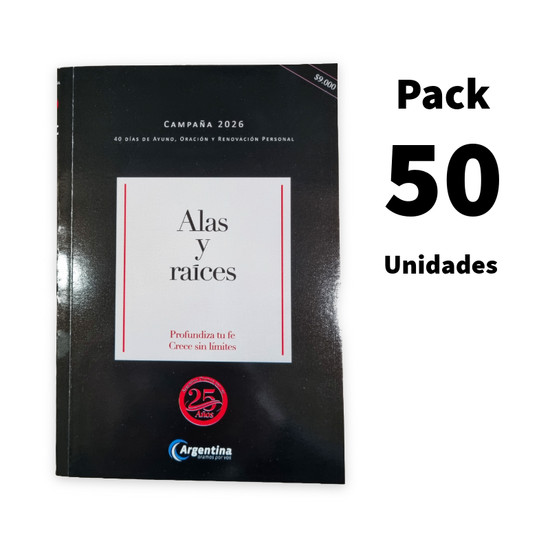 Libro Alas y Raíces 2026 Pack x 50u. - Argentina Oramos por Vos (AOXV)