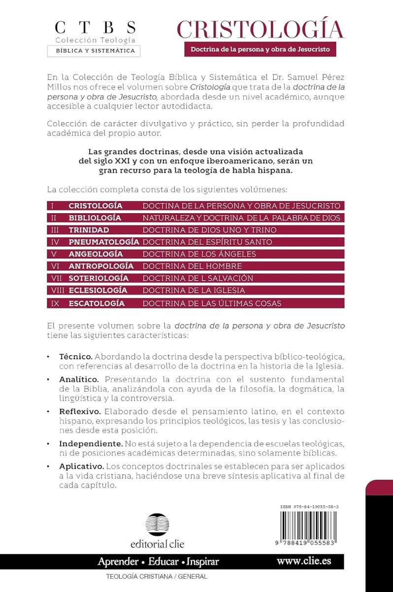 Cristologia Doctrina De La Persona Y Obra De Jesucristo