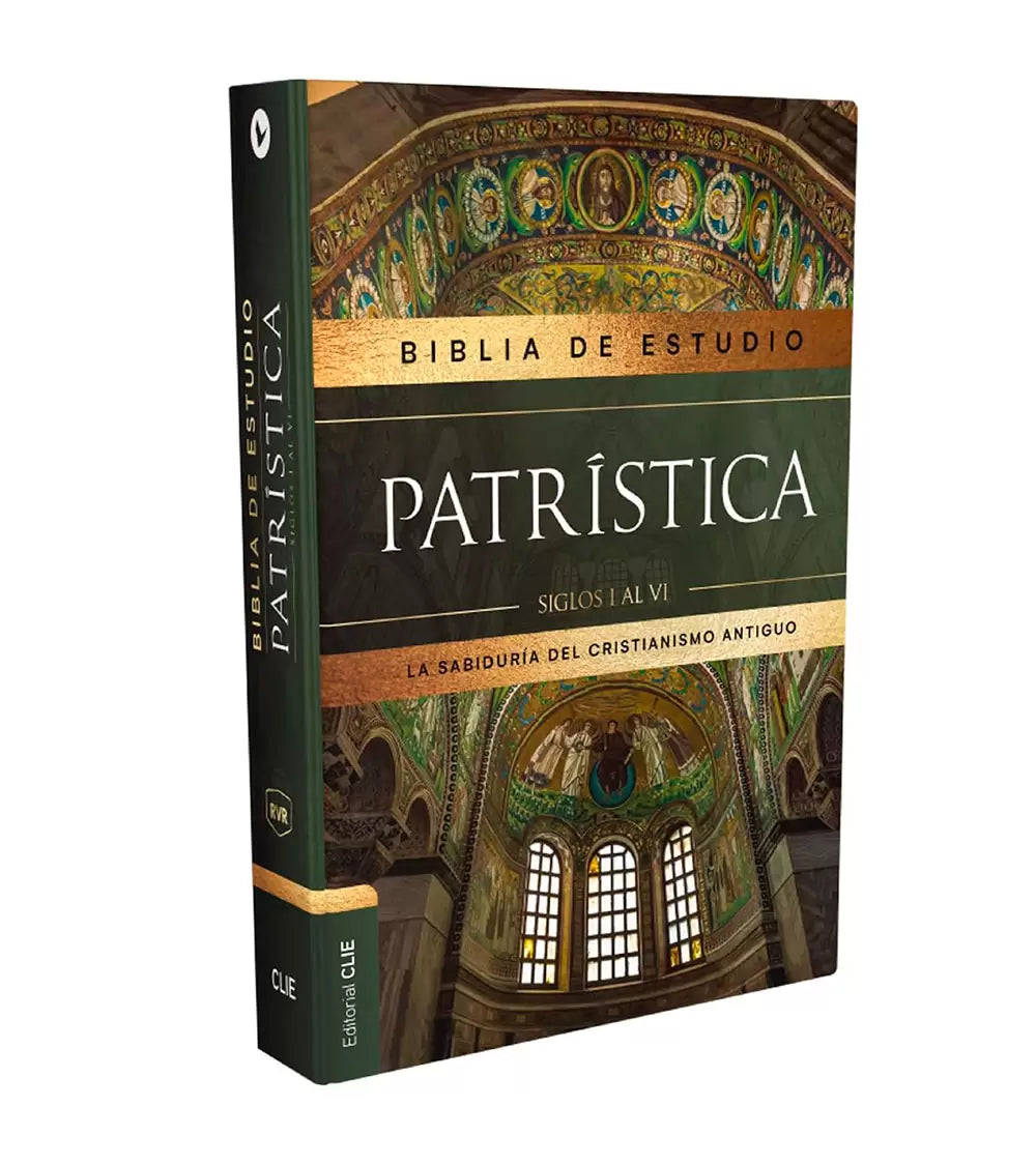 Biblia Reina Valera Revisada 2017 De Estudio Patrística Interior A Dos Colores, Tapa Dura, Palabras De Jesús En Rojo