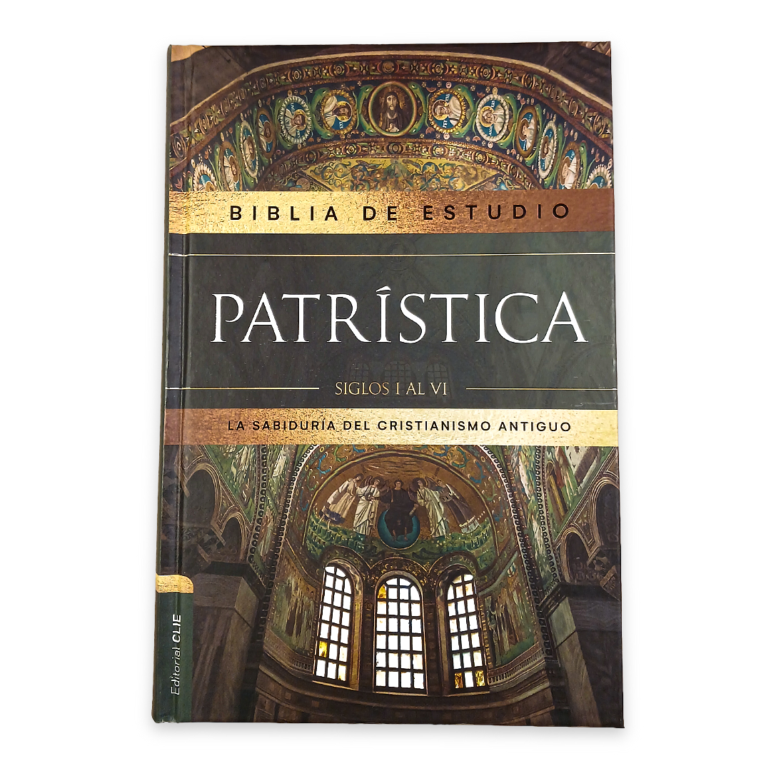 Biblia Reina Valera Revisada 2017 De Estudio Patrística Interior A Dos Colores, Tapa Dura, Palabras De Jesús En Rojo