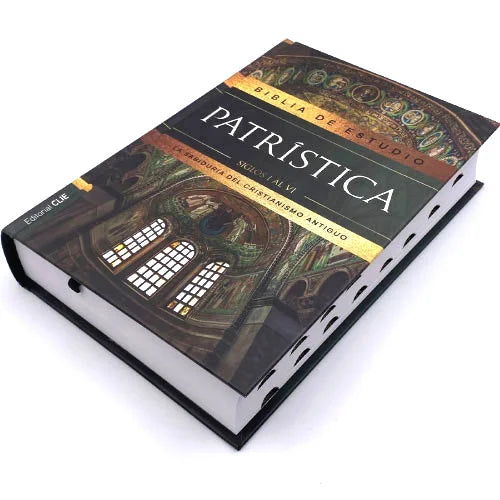 Biblia Reina Valera Revisada 2017 De Estudio Patrística Tapa Dura, Interior A Dos Colores, Con Índice, Palabras De Jesús En Rojo Idx
