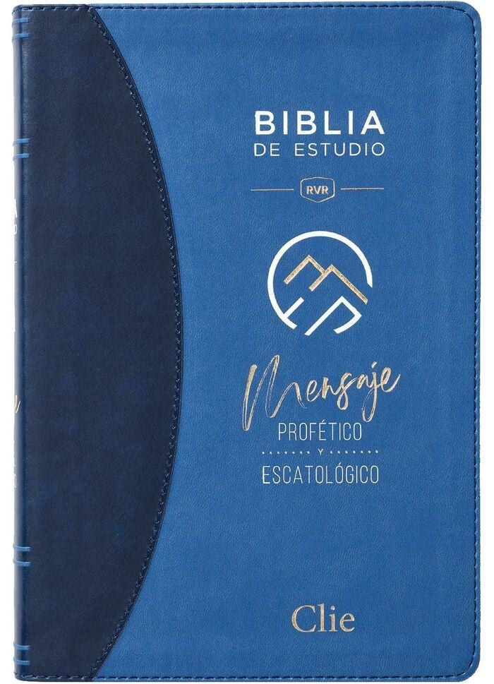 Biblia Reina Valera Revisada 1977 De Estudio Del Mensaje Profético Tapa Pu Azul