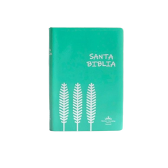Biblia Reina Valera 1960 Letra Compacta 9 puntos 12 x 17 cm Tapa Vinilica Verde Económica