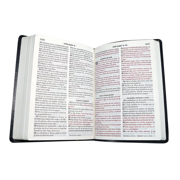 Biblia Reina Valera 1960 Letra Gigante 17x23cm Tapa PU Concordancia Azul