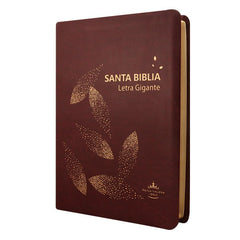 Biblia Reina Valera 1960 Letra Gigante 17x23cm Tapa PU Concordancia Vino