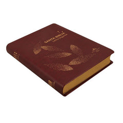 Biblia Reina Valera 1960 Letra Gigante 17x23cm Tapa PU Concordancia Vino