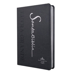 BIBLIA RVR065cLG PE SP LETRA 11p x 14x21 GRIS