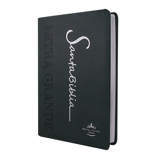 Biblia Reina Valera 1960 Letra Mediana 21x14cm Tapa PU PE Concordancia Verde Oscuro
