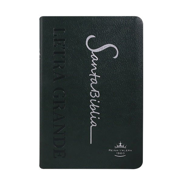 Biblia Reina Valera 1960 Letra Mediana 21x14cm Tapa PU PE Concordancia Verde Oscuro