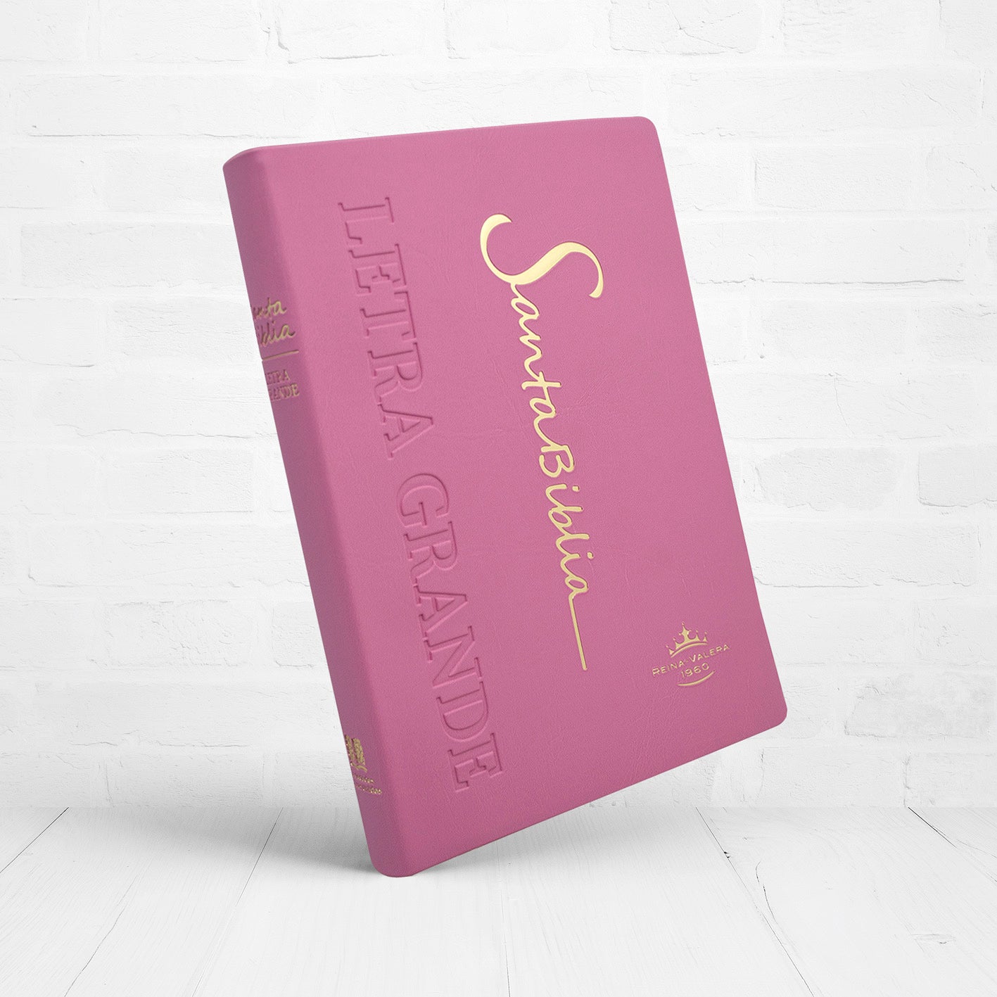 Biblia Reina Valera 1960 Letra Estándar Con Concordancia Tapa PU Rosada 14 x 21 cm