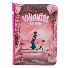 BIBLIA DHH042DkZP L 8p 11x16 T PLASTICA CIERRE ILUSTRADA ROSA VALIENTES CON
JESÚS CON DEUTEROCANONICOS