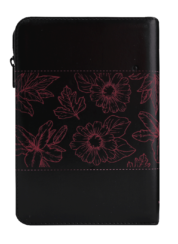 Biblia Reina Valera 1960 Letra Grande Cierre Negro Rosa Qr