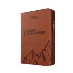Biblia Reina Valera 1960 – 056 – Con Concordancia – Letra 10 pts – 14,5x20 cm – Palabras de Jesús en Rojo – Cierre – Tapa PU Oraciones Marron
