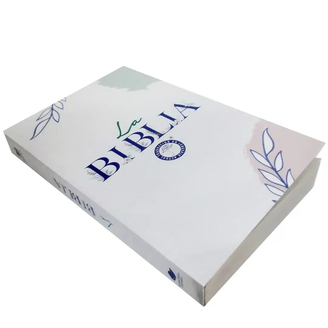 Biblia Traducción en Lenguaje Actual – 60UE – Letra 8 pts – 14x21 cm – Tapa Rustica – Blanco
