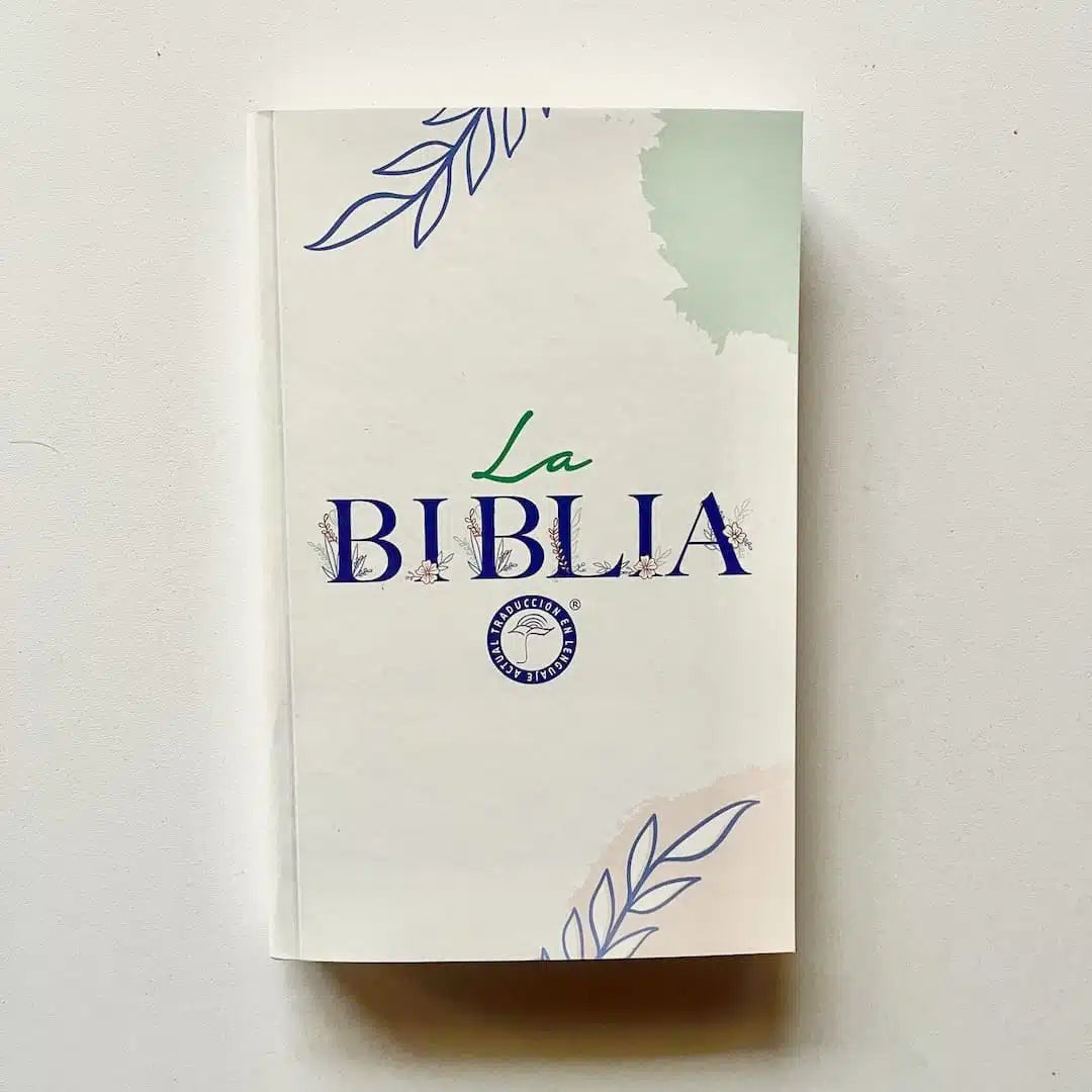 Biblia Traducción en Lenguaje Actual – 60UE – Letra 8 pts – 14x21 cm – Tapa Rustica – Blanco