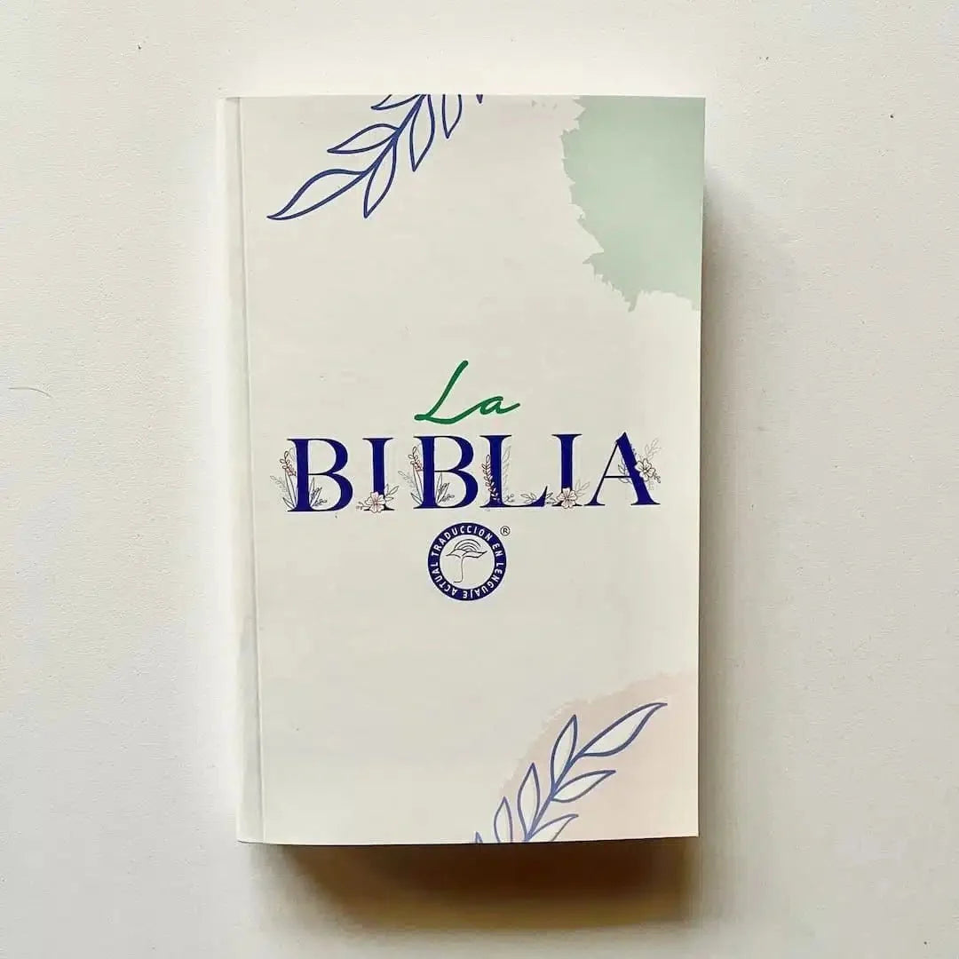Biblia Traducción en Lenguaje Actual - 1M – 60UE – Letra 8 pts – 14x21 cm – Tapa Rustica – Blanco
