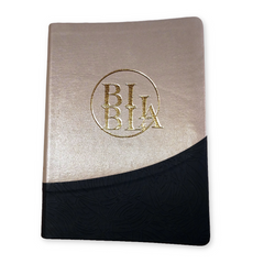 Biblia Reina Valera 1960 – 085 – Con Concordancia – Letra 12 pts – 17x23,5 cm – Palabras de Jesús en Rojo – Negro/Beige