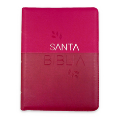 Biblia Reina Valera 1960 – 086 – Con Concordancia – Letra 12 pts – 17x23,5 cm – Palabras de Jesús en Rojo – Cierre con Índice – Tapa PU Cereza/Vino