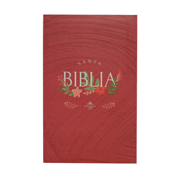 Biblia Reina Valera 1960 letra grande flexible rosa canto blanco
