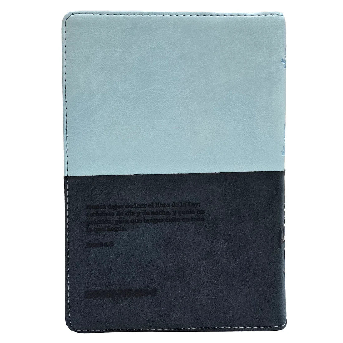 Biblia Traducción al Lenguaje Actual letra grande azul oscuro/azul claro canto plateado