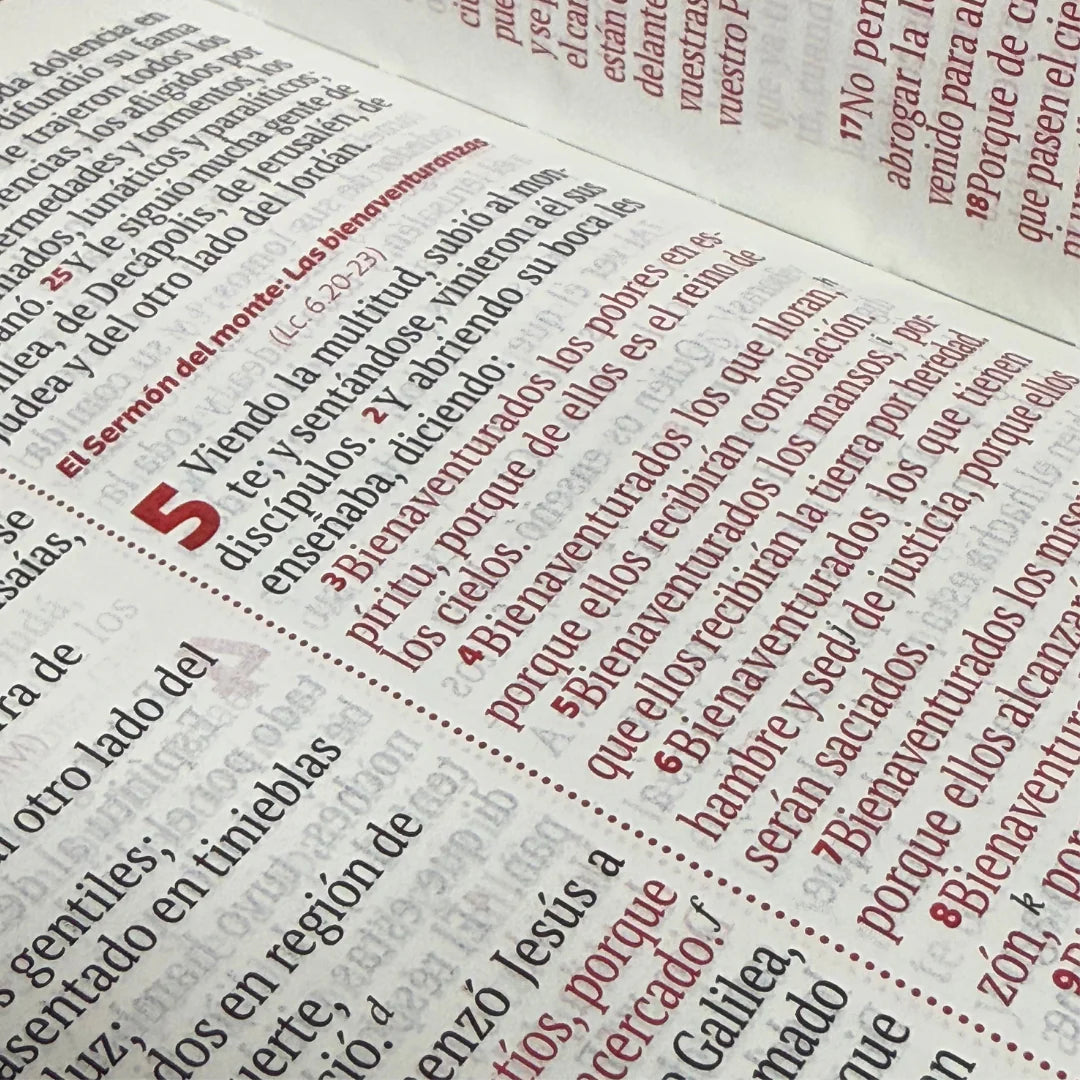 BIBLIA REINA VALERA 1960 066ZLG PJR L 12p 13x21 CIERRE TAPA PU ROJO PJR