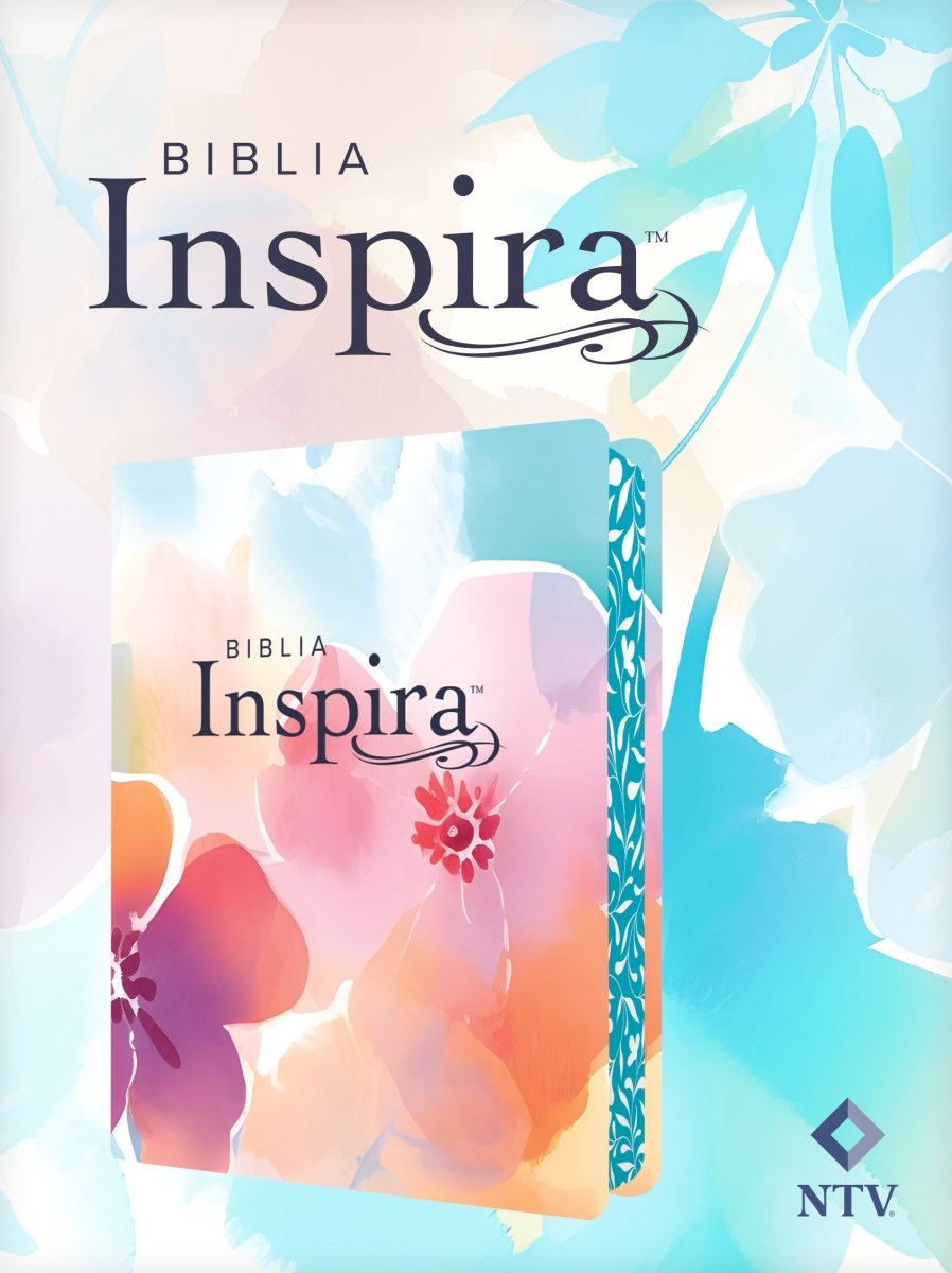 Biblia Inspira Nueva Traducción Viviente – Flores, Letra 8pt, 16x21 cm