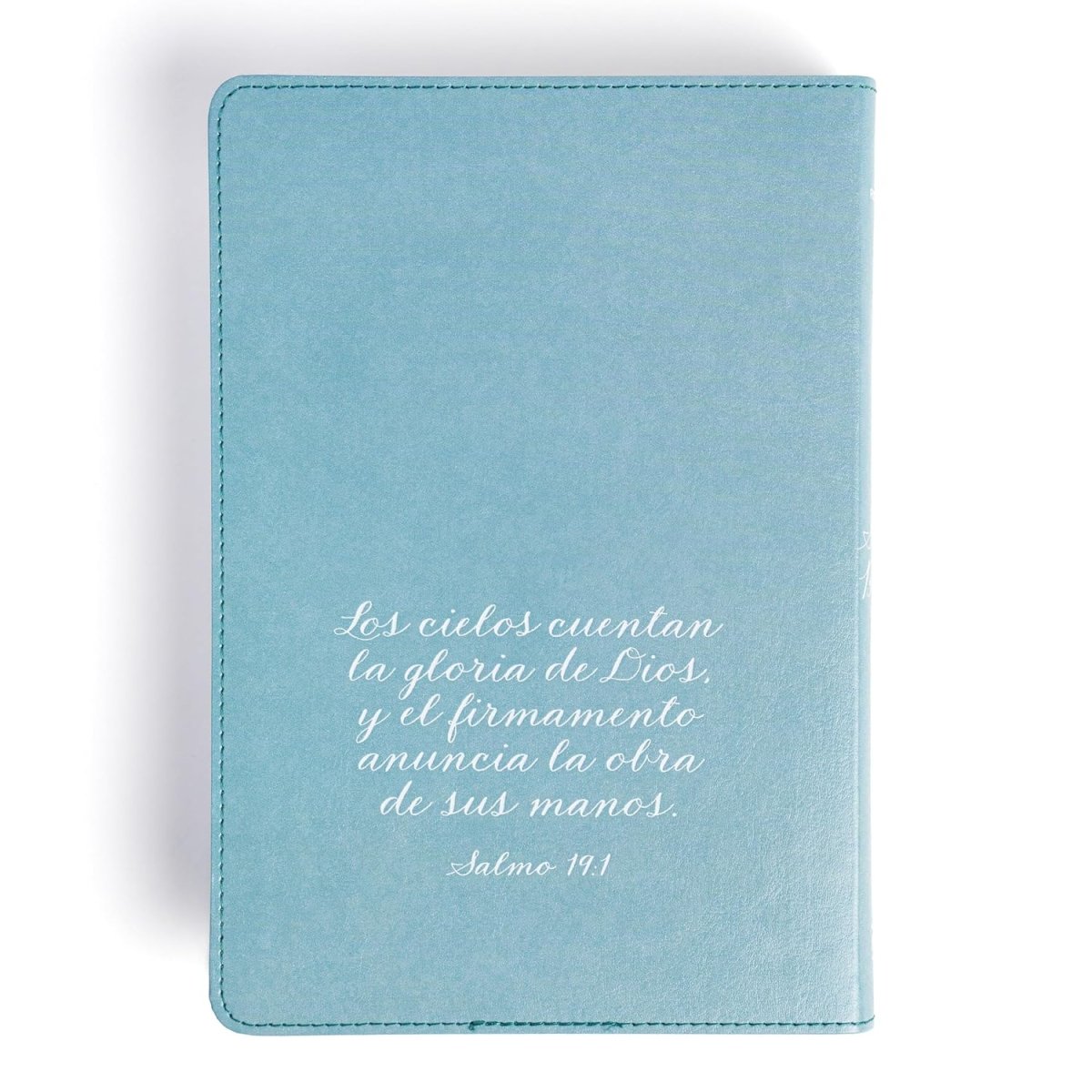 Biblia Reina-Valera 1960, Letra 12 Pt, 13,5×20, Tapa PU, Aqua, Flores