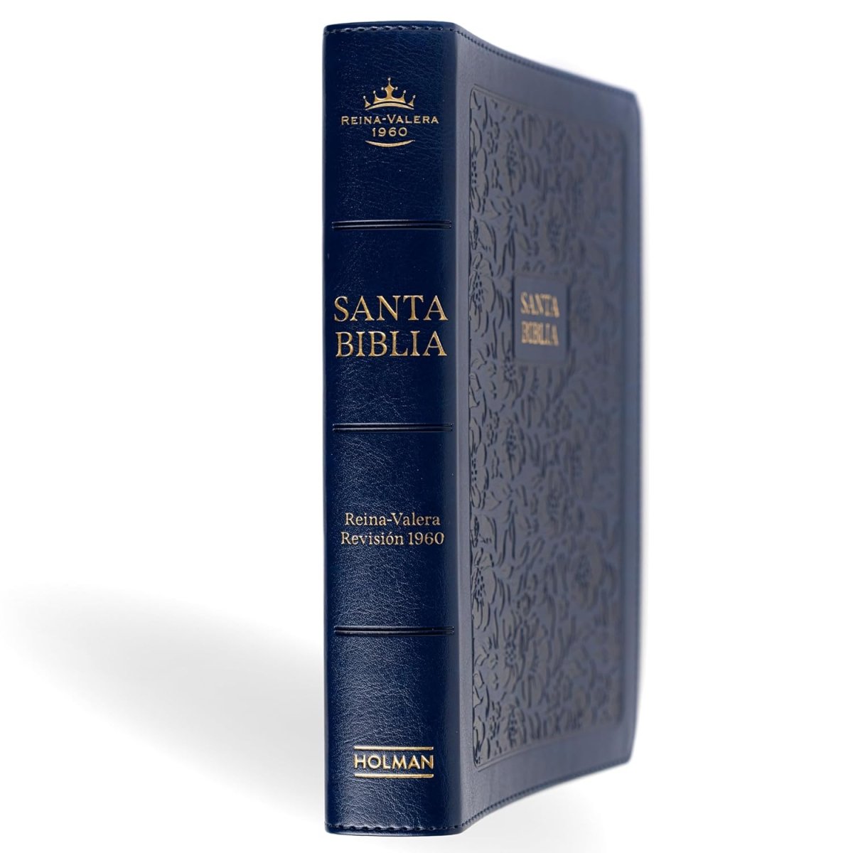 Biblia Reina-Valera 1960, Letra 12 Pt, 13,5×20, Tapa PU, Azul Marino