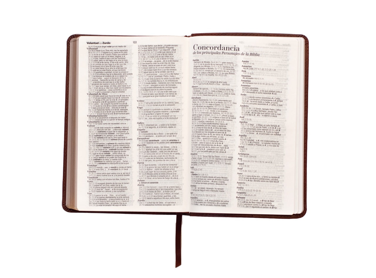 Biblia Reina Valera 1960 · 13,8x21,2 cm · Letra grande 12,5 pt · Edición clásica · Tapa imitación piel café