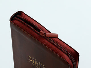 Biblia Rvr60 065Cz Lg 12P Cierre 15 X 23 Clásica Café