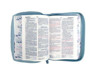 Biblia Reina Valera 1960 Letra Mayor Cierre PJR Azul