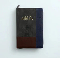 Biblia Reina Valera 1960Concordancia Cierre Indice Letra Grande Inspiracion Marrón/Gris/Azul