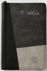 Reina Valera 1960 068 Czti Lgi 14P 14X21 Colección Iconic Negro/Gris/Gris