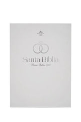 Biblia Reina Valera 1960 065Cti L 12P 14X21 Pjr Especial De Bodas Blanco Canto Plateado Con Índice Y Caja De Lujo